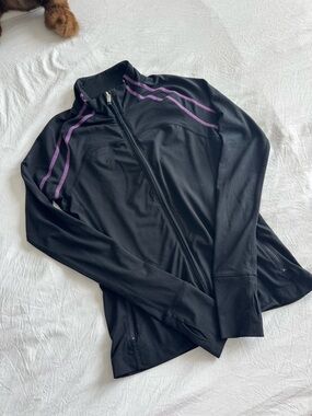 GAP Black Jacket with Purple Trim